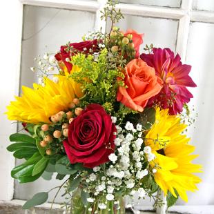 RF0581-Bright Mixed Summer Centerpiece