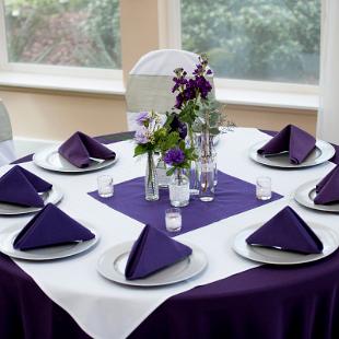 RF1126-Lavender and Purple Vintage Chic Low Centerpiece