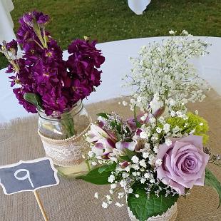 RF1317-Mason Jar and Bottle Centerpiece Setting