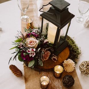 RF1483-Rustic Lantern Centerpiece