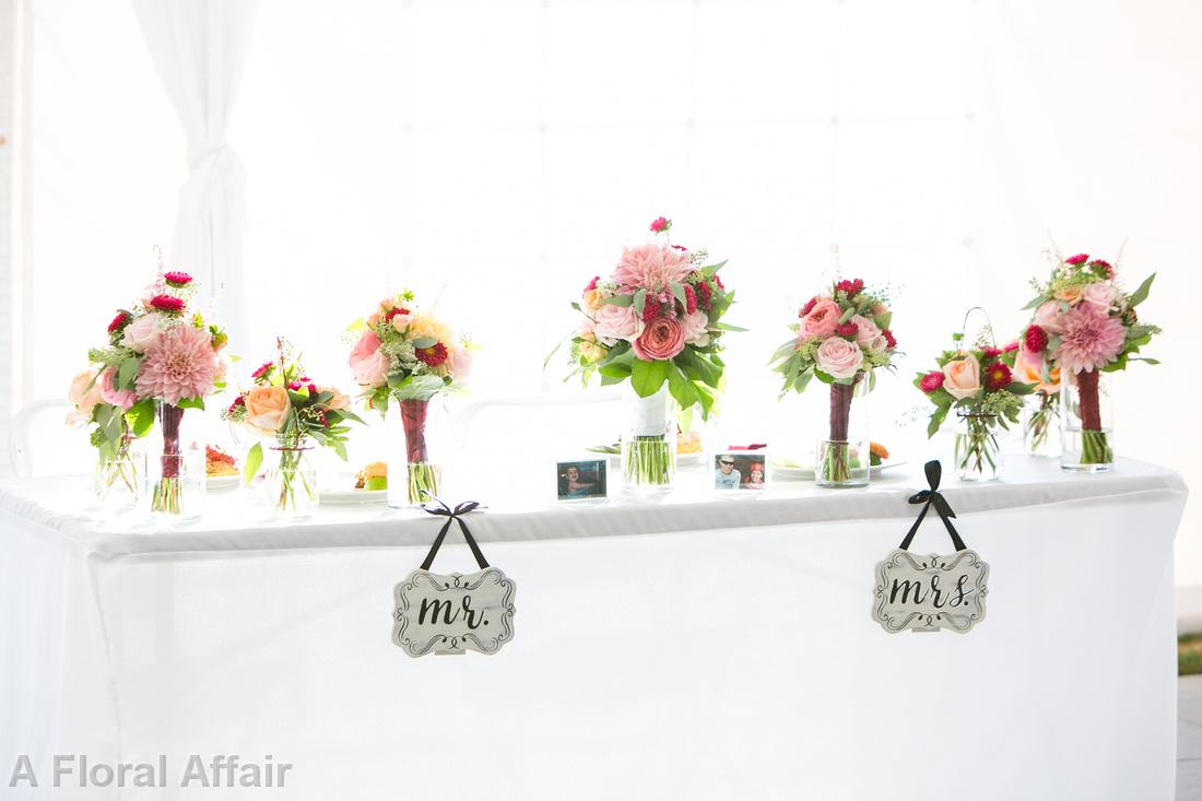 FT0735-Rock Creek Country Club Head Table Using Bridesmaids Bouquets