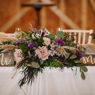 RF1481-Rustic Head Table Centerpiece