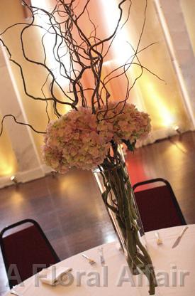 RF0981-Blush Pink, Simple Rustic Garden Tall Centerpiece