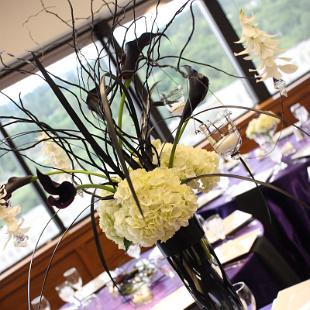 RF1062-White and Black, Stylish and Fun Tall Centerpiece