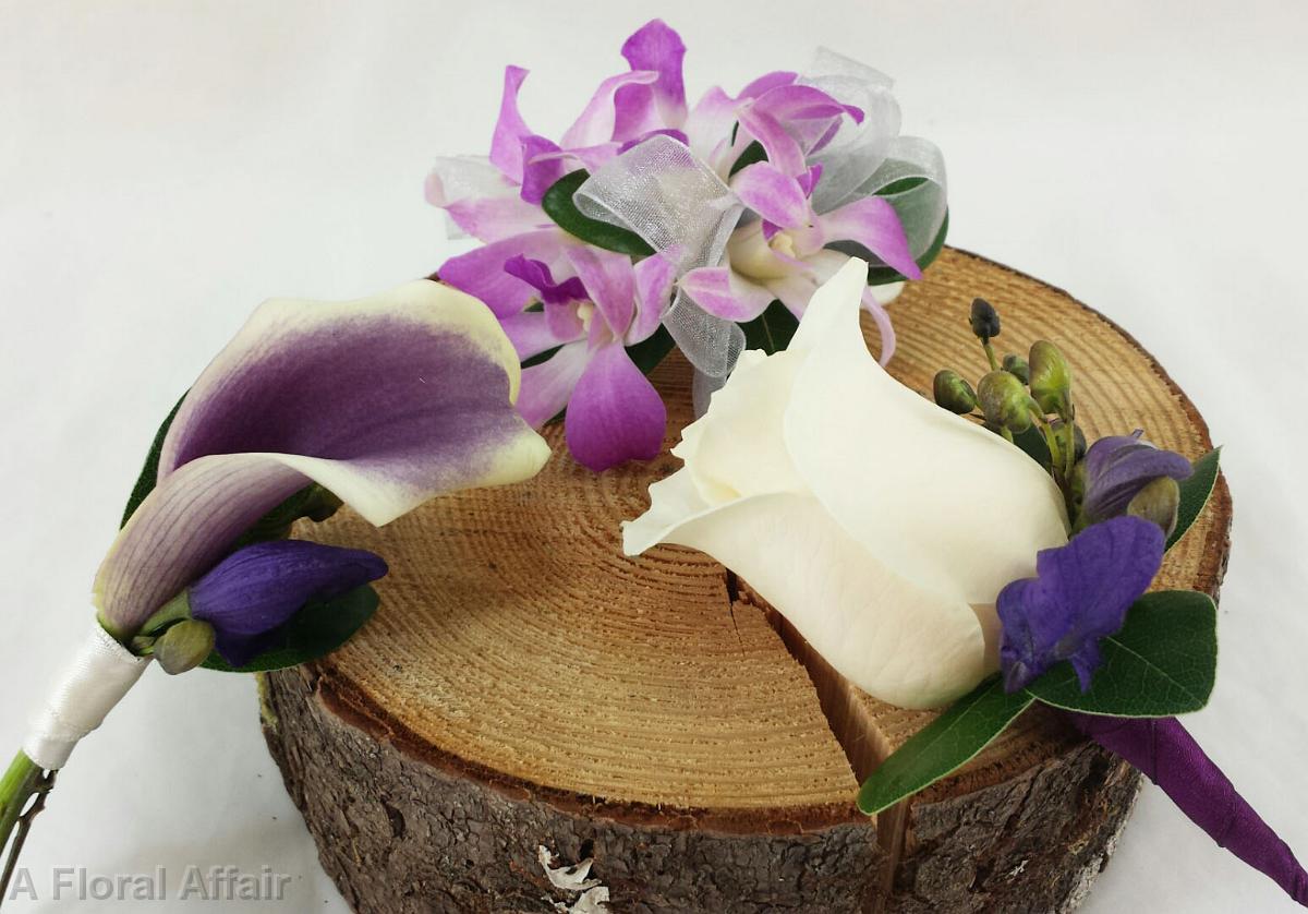 BF0656-Picasso Mini Calla,  Corsage and Boutonnieres