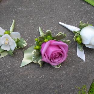 BF0347-Mini Cymbidium and Rose Corsages