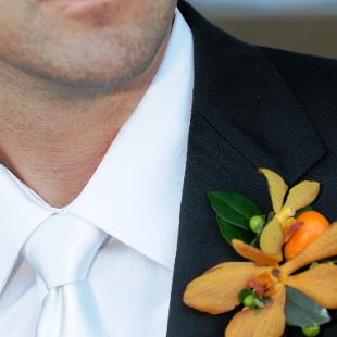 BF0338-Citrus Shades Boutonniere