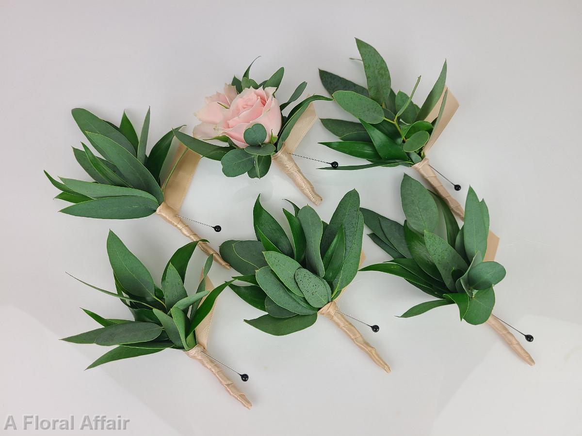 BF0797-Greenery Boutonnieres