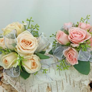 BF0720-Cream and Pink Corsages