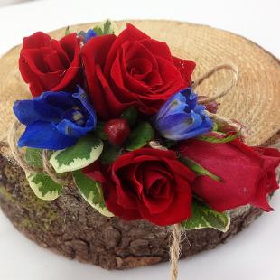 BF0626-Red and Blue Corsage