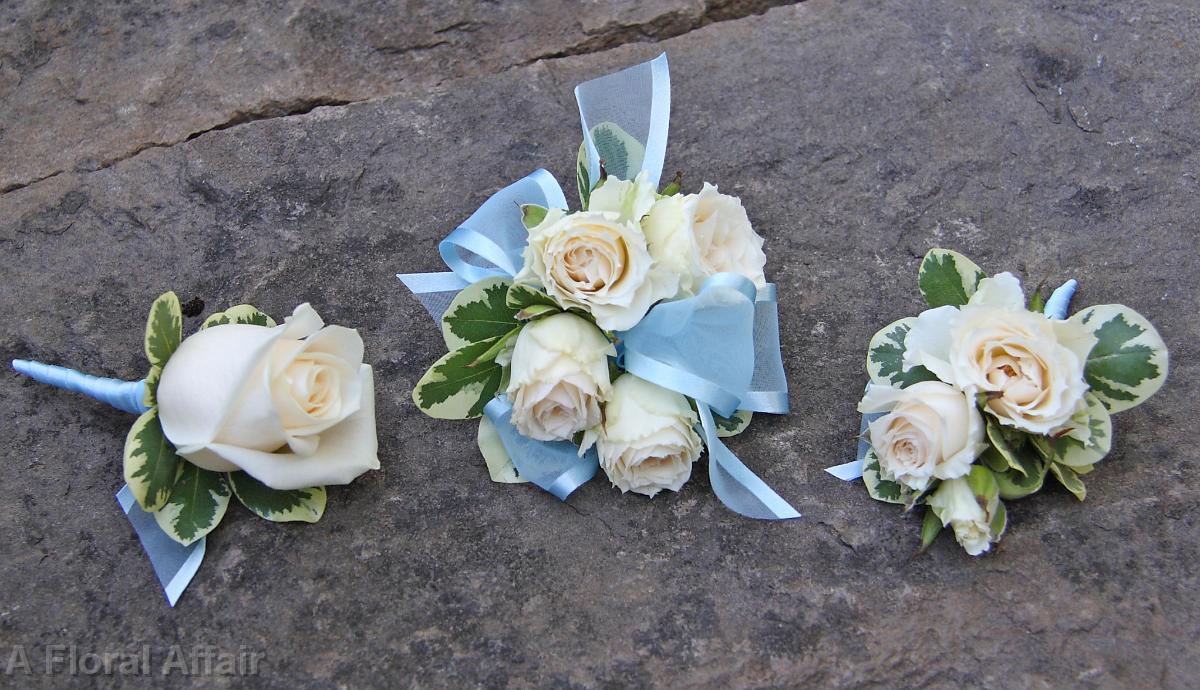 BF0437-Light Blue and Ivory Parents Flowers
