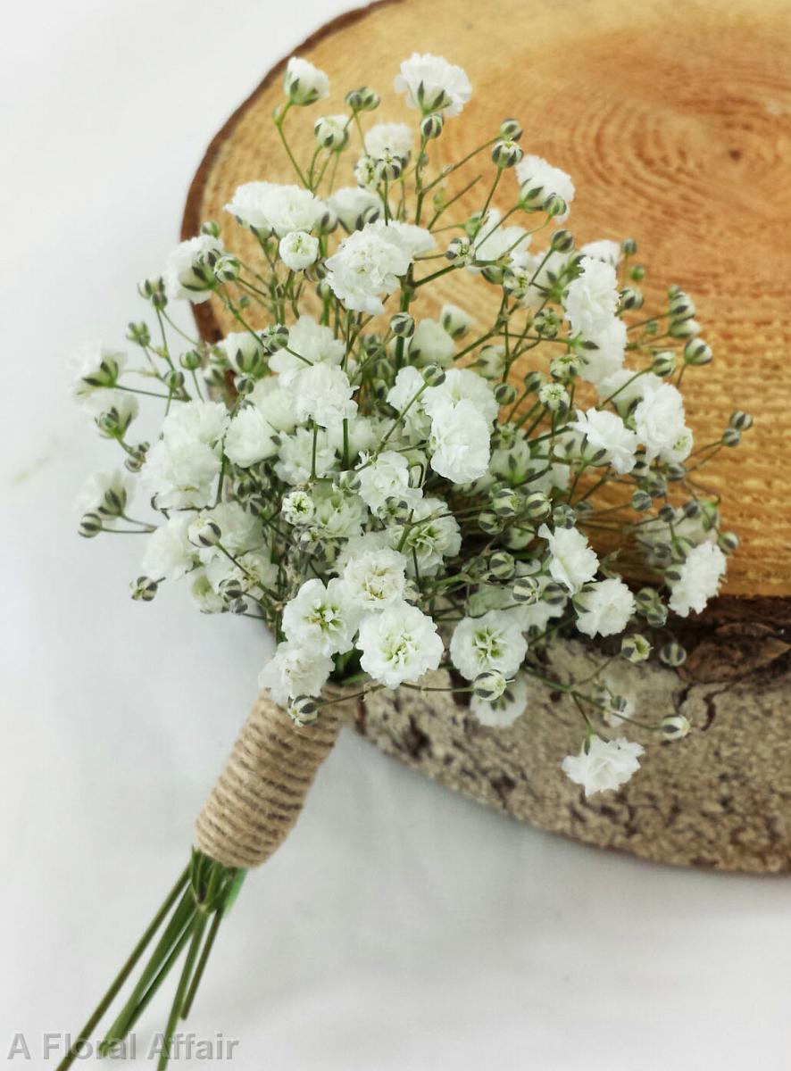 BF0671-Babys Breath Boutonniere